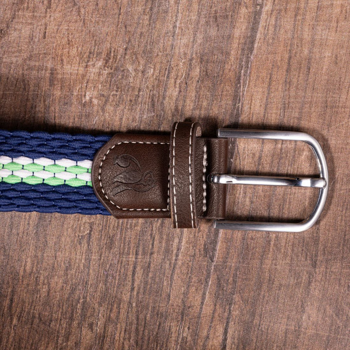 Woven Belt - Green Fine Stripe
