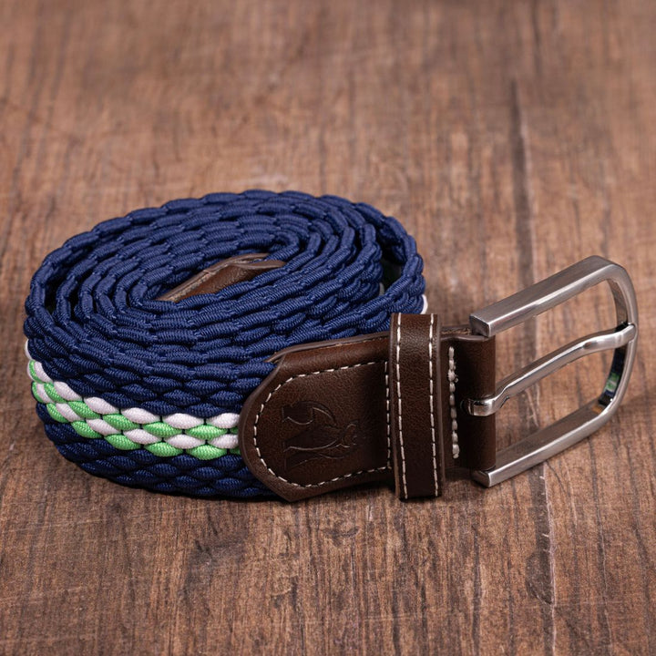 Woven Belt - Green Fine Stripe