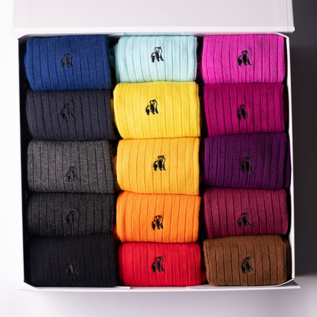 Bamboo Sock Gift Boxes and Bundles - Ultimate Style Sock Box - 15 Pairs of Bamboo Socks Bamboo Sock Gift Boxes and Bundles - Ultimate Style Sock Box - 15 Pairs of Bamboo Socks