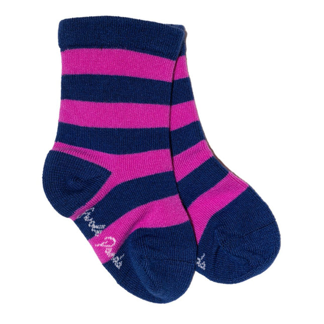 Children's Bamboo Socks - Children's Pink Stripe Bamboo Socks Children's Bamboo Socks - Children's Pink Stripe Bamboo Socks