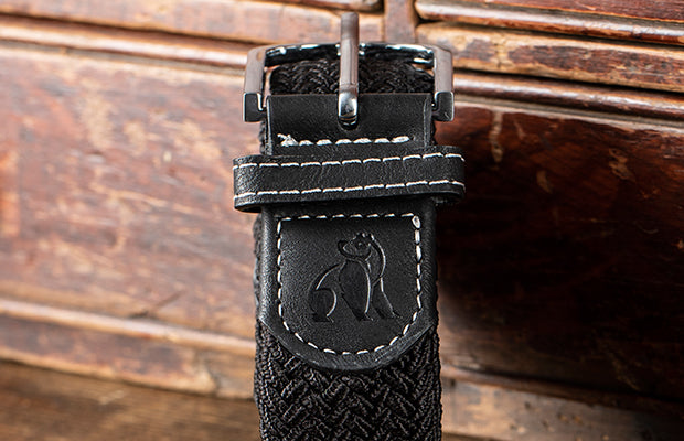 Elasticated Belt Black | Swole Panda