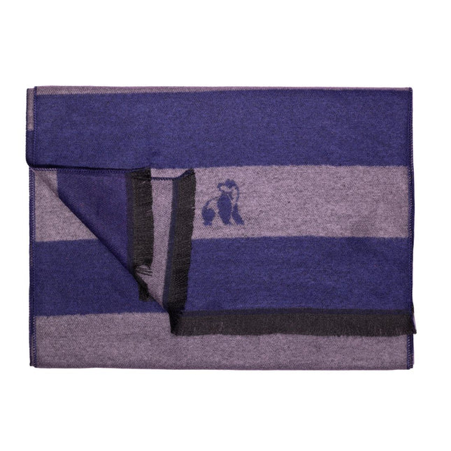 Bamboo Scarves - Grey & Blue Stripe Bamboo Scarf Bamboo Scarves - Grey & Blue Stripe Bamboo Scarf