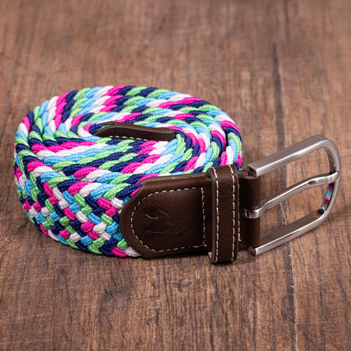 Woven Belt - Bright Zigzag
