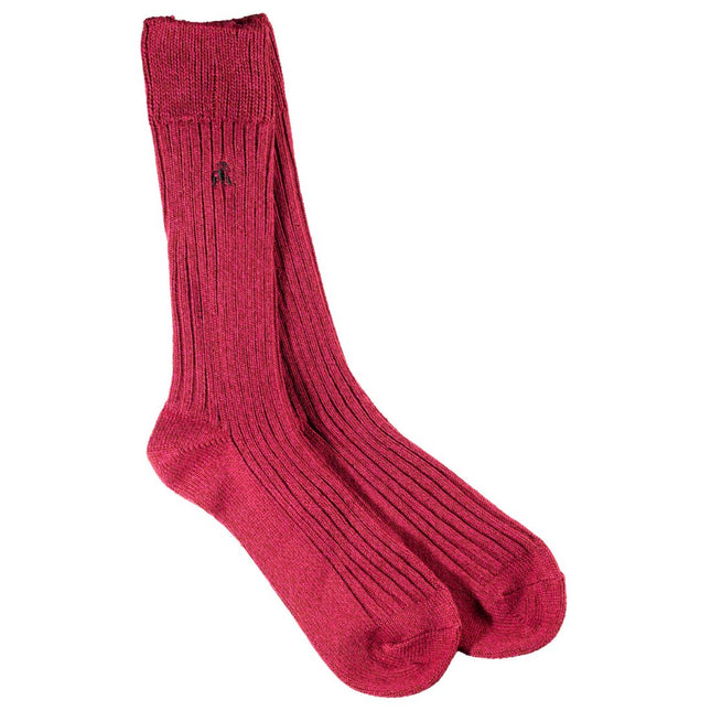 Funky Womens Socks - Burgundy Bamboo Boot Socks Funky Womens Socks - Burgundy Bamboo Boot Socks