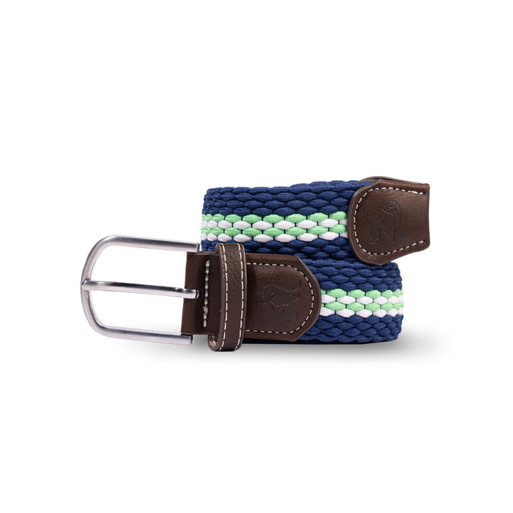 Woven Belt - Green Fine Stripe