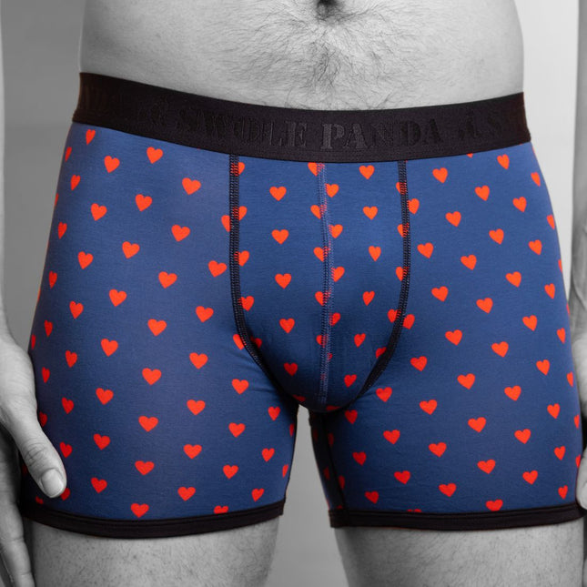Christmas Boxer Shorts - Bamboo Boxers - Hearts Christmas Boxer Shorts - Bamboo Boxers - Hearts