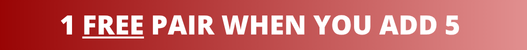 Promotional text on a red background indicating a free pair offer when adding five items.