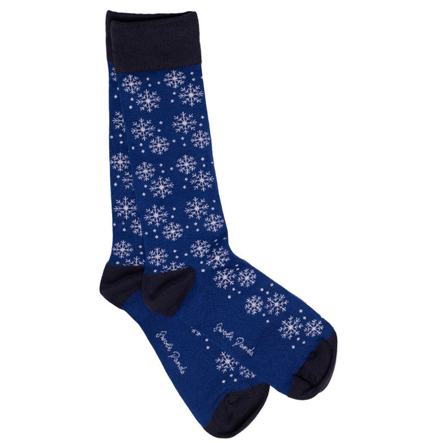 Funky Mens Socks - Snowflake Bamboo Socks Funky Mens Socks - Snowflake Bamboo Socks