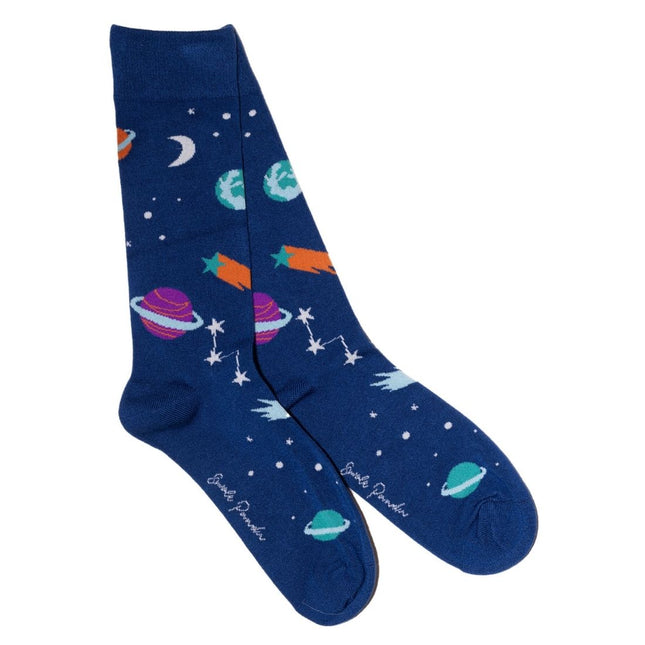 Funky Mens Socks - Outer Space Bamboo Socks Funky Mens Socks - Outer Space Bamboo Socks