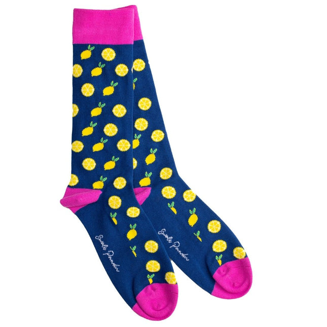 Funky Mens Socks - Lemon Bamboo Socks Funky Mens Socks - Lemon Bamboo Socks