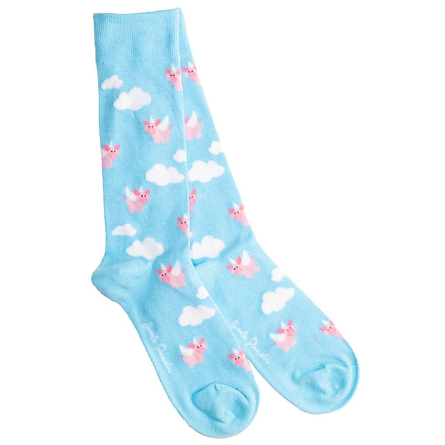 Funky Mens Socks - Flying Pig Bamboo Socks Funky Mens Socks - Flying Pig Bamboo Socks