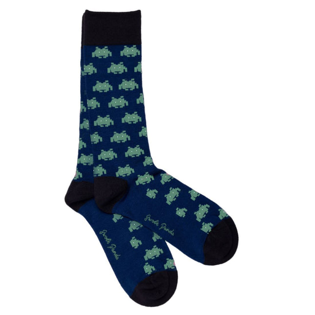 Funky Mens Socks - Alien Bamboo Socks Funky Mens Socks - Alien Bamboo Socks