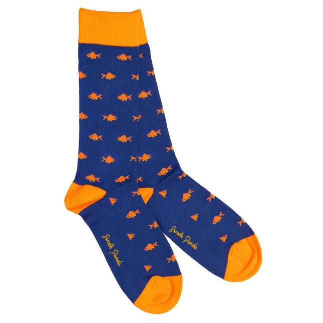 Funky Mens Socks - Gold Fish Bamboo Socks Funky Mens Socks - Gold Fish Bamboo Socks