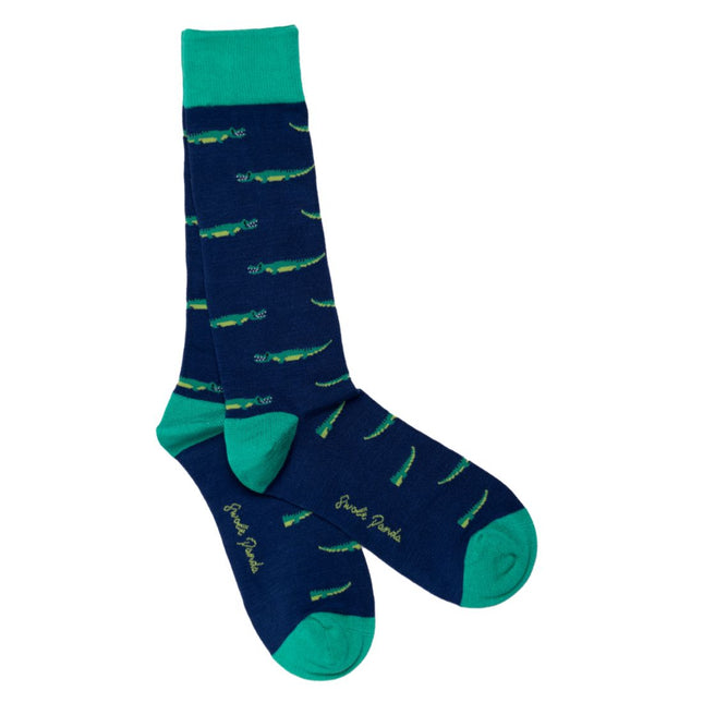Funky Mens Socks - Crocodile Bamboo Socks Funky Mens Socks - Crocodile Bamboo Socks