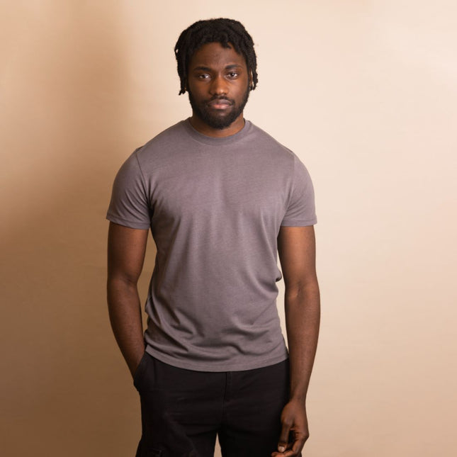 Mens T-Shirts - REFIBRA™ T-Shirt (Charcoal Grey) Mens T-Shirts - REFIBRA™ T-Shirt (Charcoal Grey)