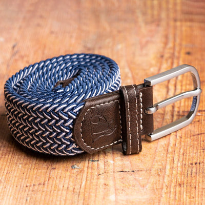 Woven Belt - Navy Fine Weave
