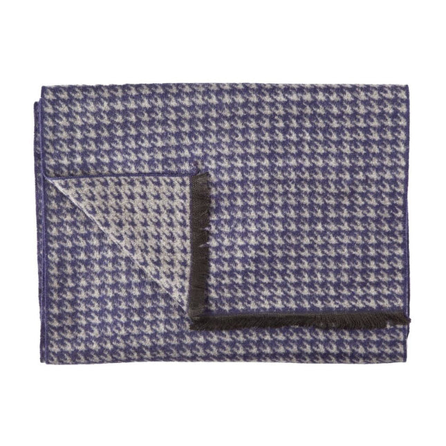 Bamboo Scarves - Blue Houndstooth Bamboo Scarf Bamboo Scarves - Blue Houndstooth Bamboo Scarf