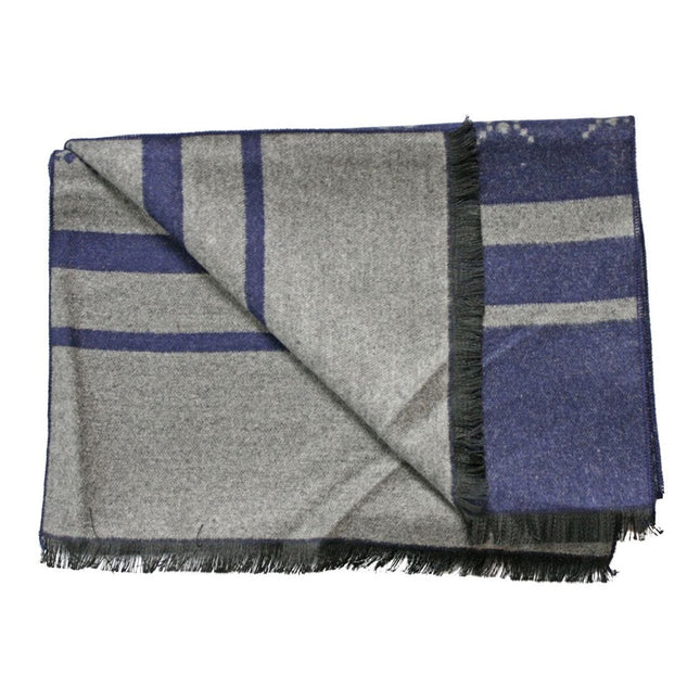 Bamboo Scarves - Navy Lattice / Stripe Bamboo Scarf Bamboo Scarves - Navy Lattice / Stripe Bamboo Scarf