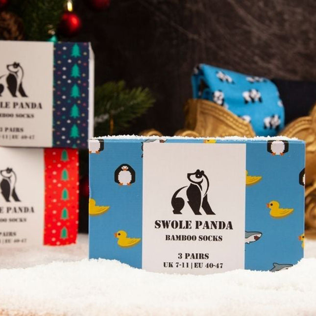 Bamboo Sock Gift Boxes and Bundles - Animal Sock Box - 3 Pairs of Bamboo Socks (His) Bamboo Sock Gift Boxes and Bundles - Animal Sock Box - 3 Pairs of Bamboo Socks (His)