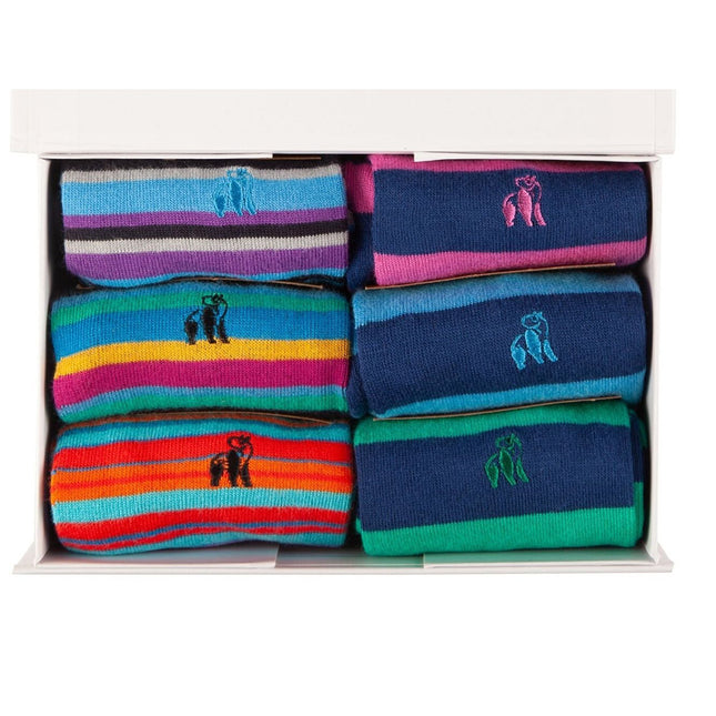 All Mens Products - Superior Style Sock Box - 6 Pairs of Bamboo Socks (His) All Mens Products - Superior Style Sock Box - 6 Pairs of Bamboo Socks (His)