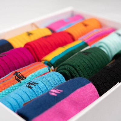 Ultimate Style Sock Box - 15 Pairs of Bamboo Socks