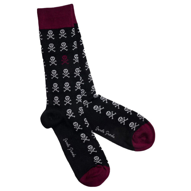 Mens Bamboo Socks - Black Skull Bamboo Socks Mens Bamboo Socks - Black Skull Bamboo Socks