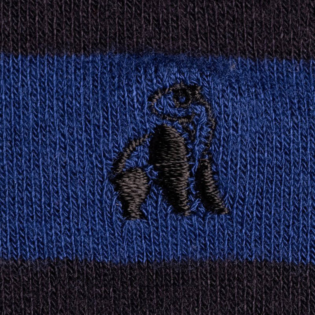 Charcoal Striped Bamboo Socks