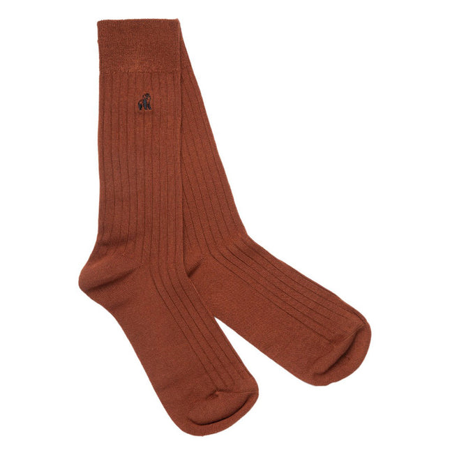 Mens Bamboo Socks - Chestnut Brown Bamboo Socks Mens Bamboo Socks - Chestnut Brown Bamboo Socks