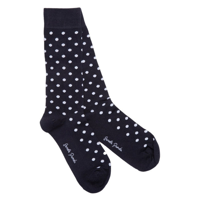Father's Day Gift Guide - Navy Polka Dot Bamboo Socks Father's Day Gift Guide - Navy Polka Dot Bamboo Socks