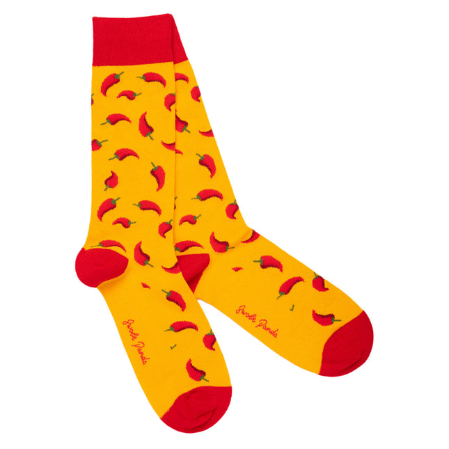 Mens Bamboo Socks - Red Chilli Pepper Bamboo Socks Mens Bamboo Socks - Red Chilli Pepper Bamboo Socks