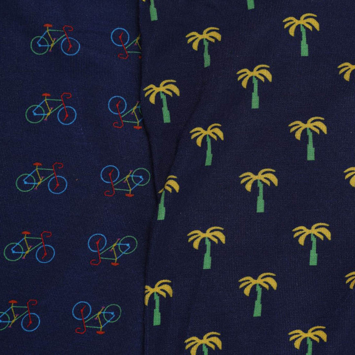 Bamboo Boxers 2 Pack - Bicycles / Palm Trees