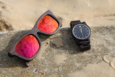 Win a pair of bamboo sunglasses and a wooden watch!