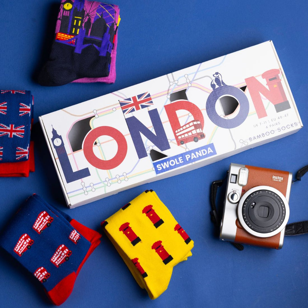 Fathers Day Bamboo Sock Gift Boxes