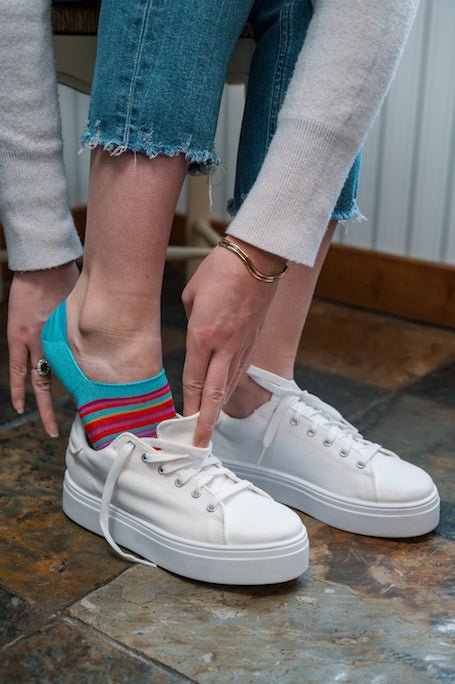 Womens "No-Show" Trainer Bamboo Socks | Swole Panda 
