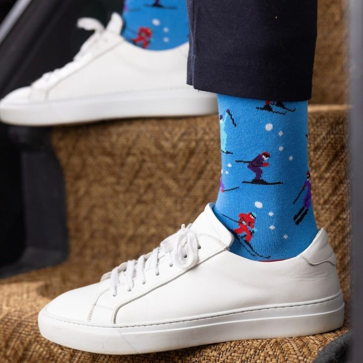 Snow Skiing Bamboo Socks