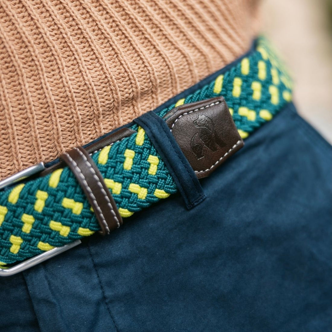 Woven Belt - Green Spot