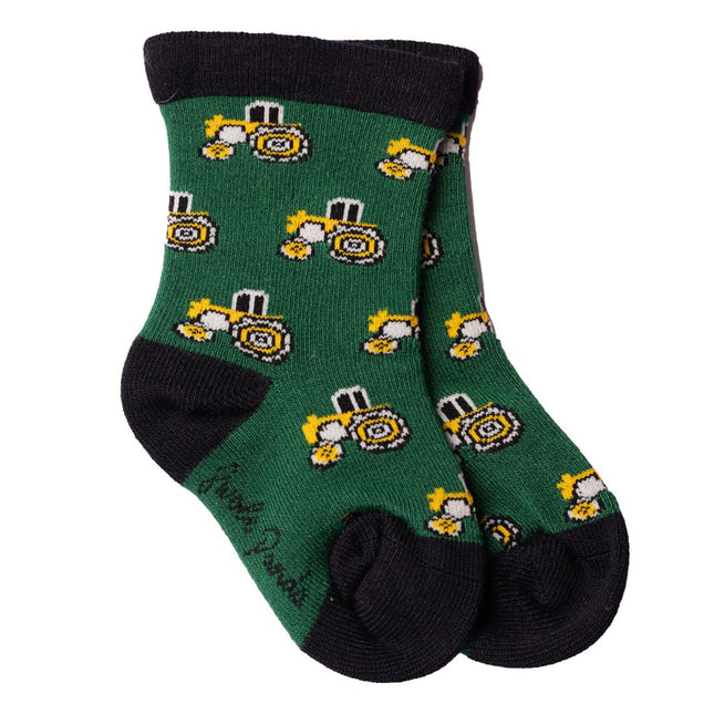 Children's Bamboo Socks - Children's Tractor Bamboo Socks