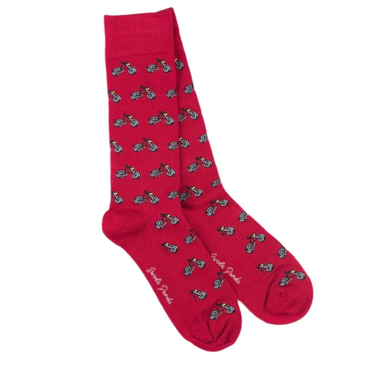 Motorbike Bamboo Socks (Comfort Cuff)