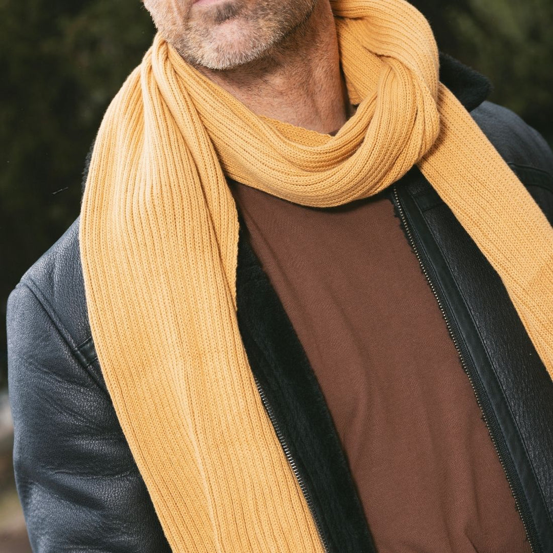 Mustard Organic Cotton Scarf