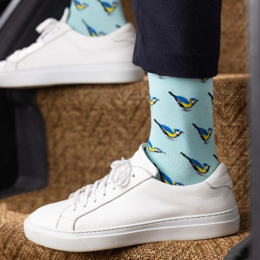 Blue Tit Bamboo Socks