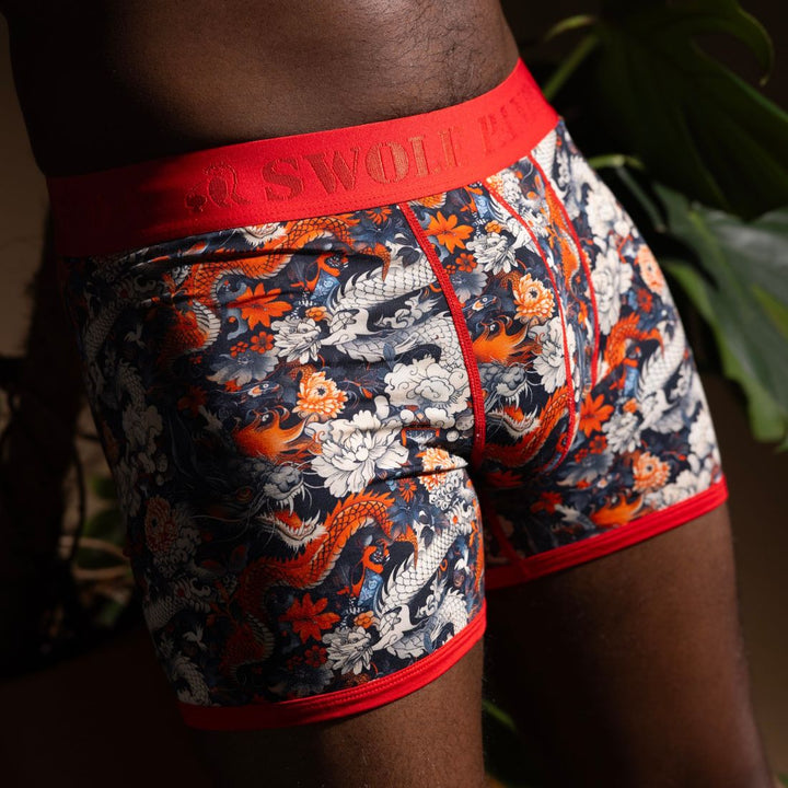 Bamboo Boxers 2 Pack - Dragons & Waves