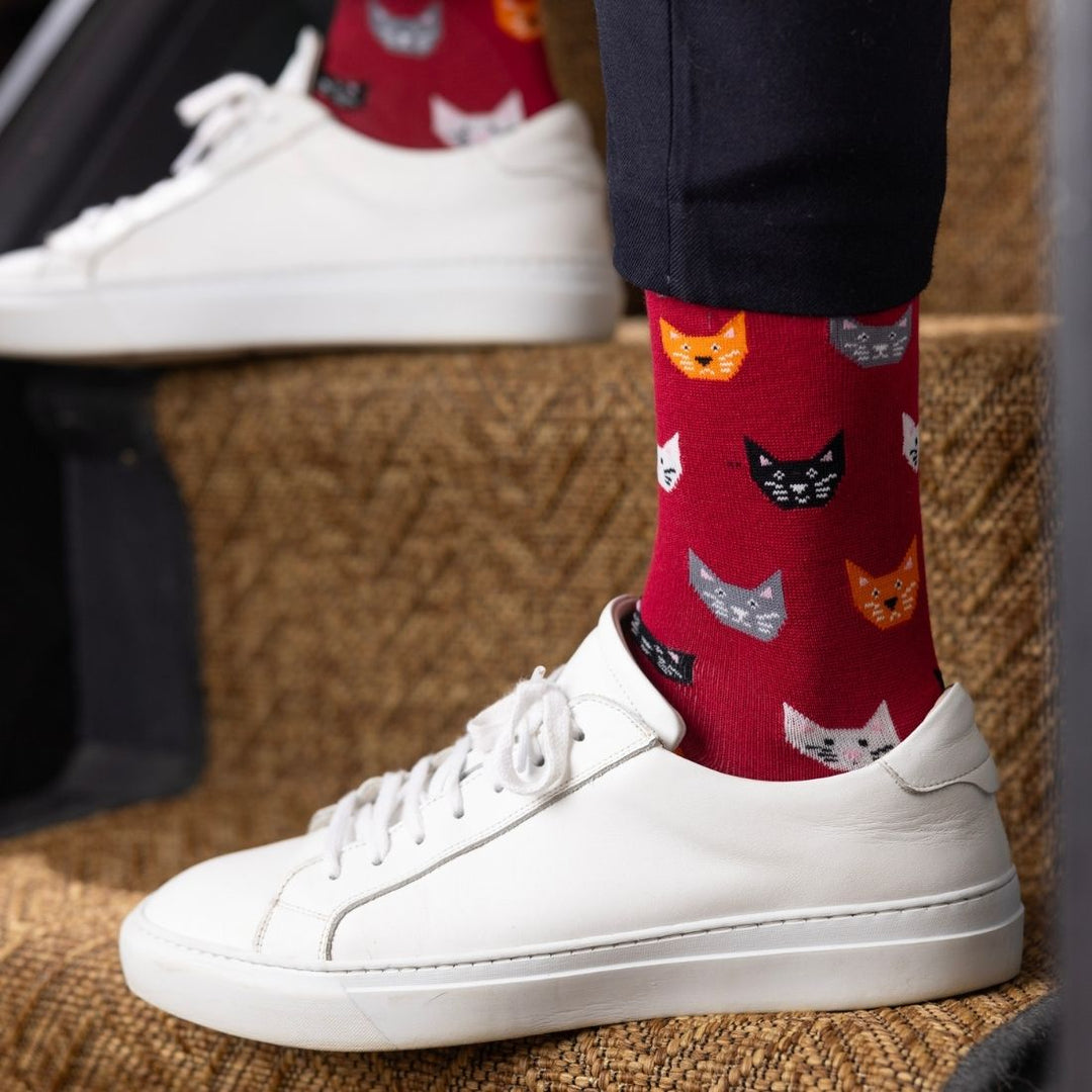 Red Cat Bamboo Socks