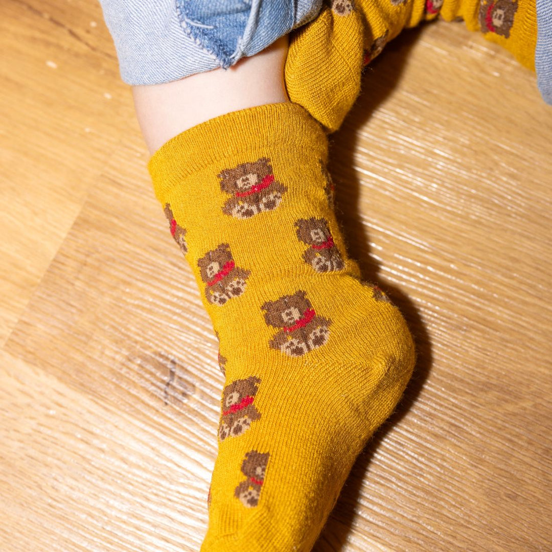 Children's Teddy Bear Bamboo Socks