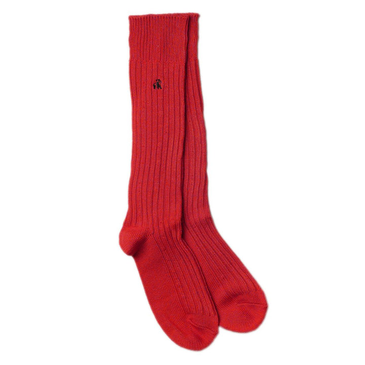 Red Bamboo Boot Socks