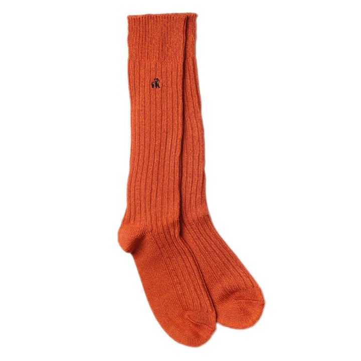 Burnt Orange Bamboo Boot Socks