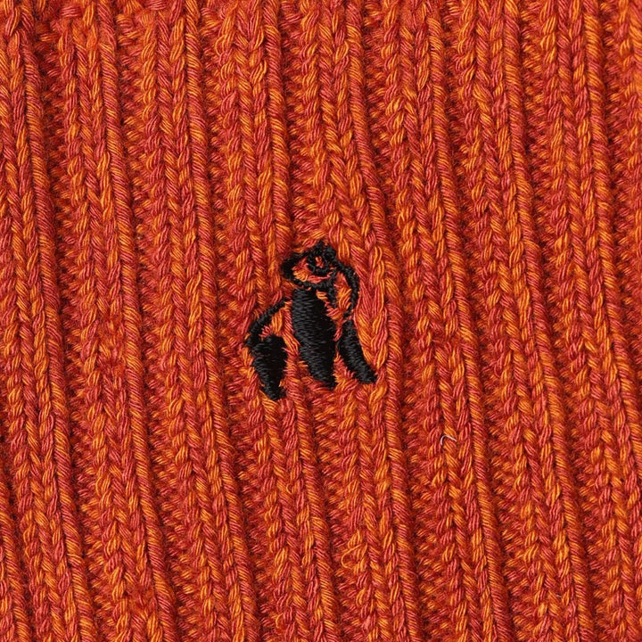 Burnt Orange Bamboo Boot Socks
