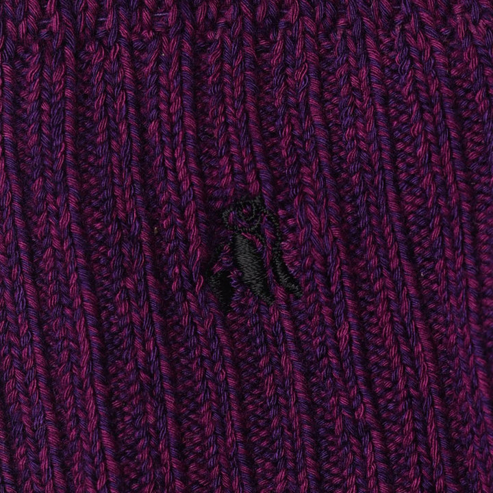 Deep Purple Bamboo Boot Socks