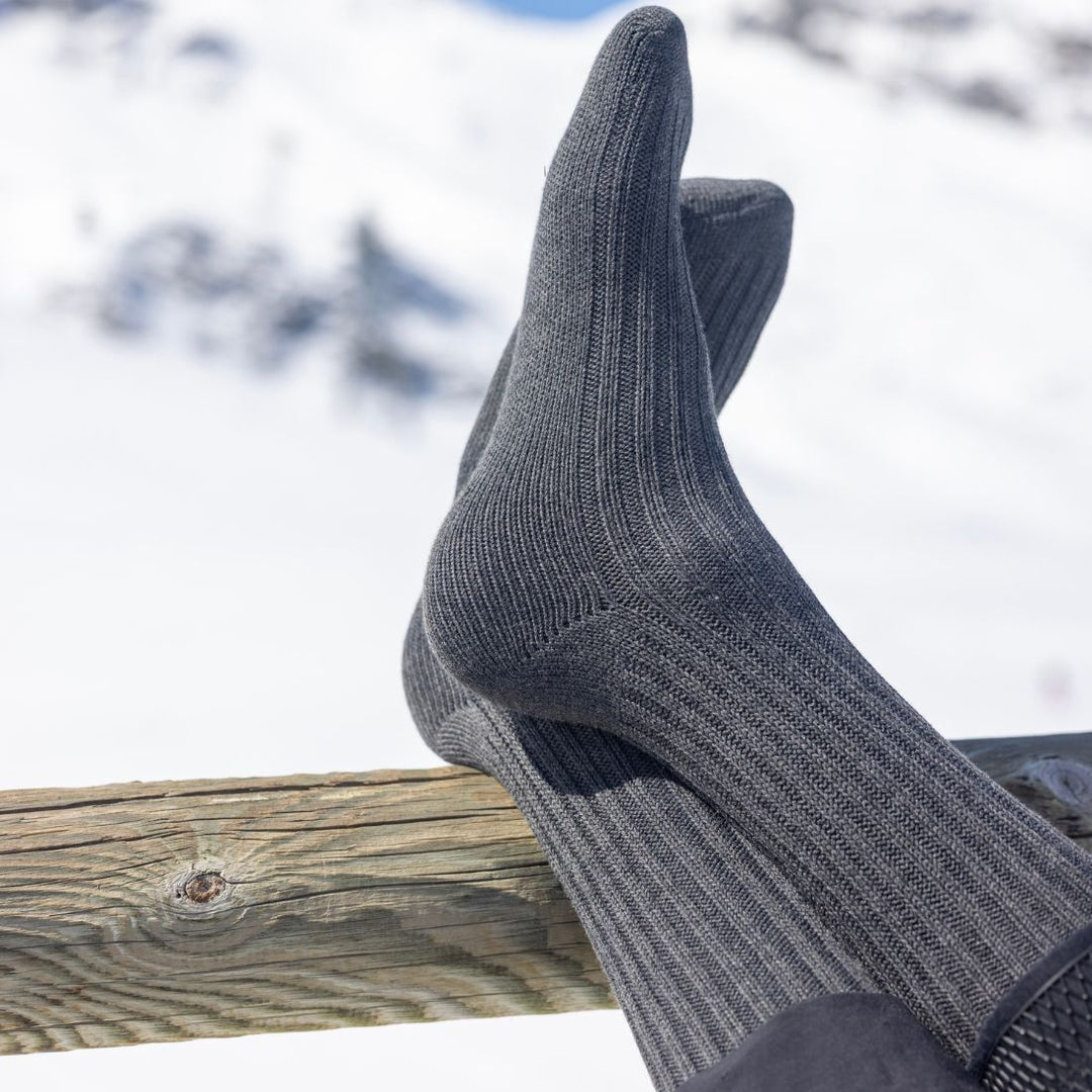 Marl Grey Bamboo Boot Socks