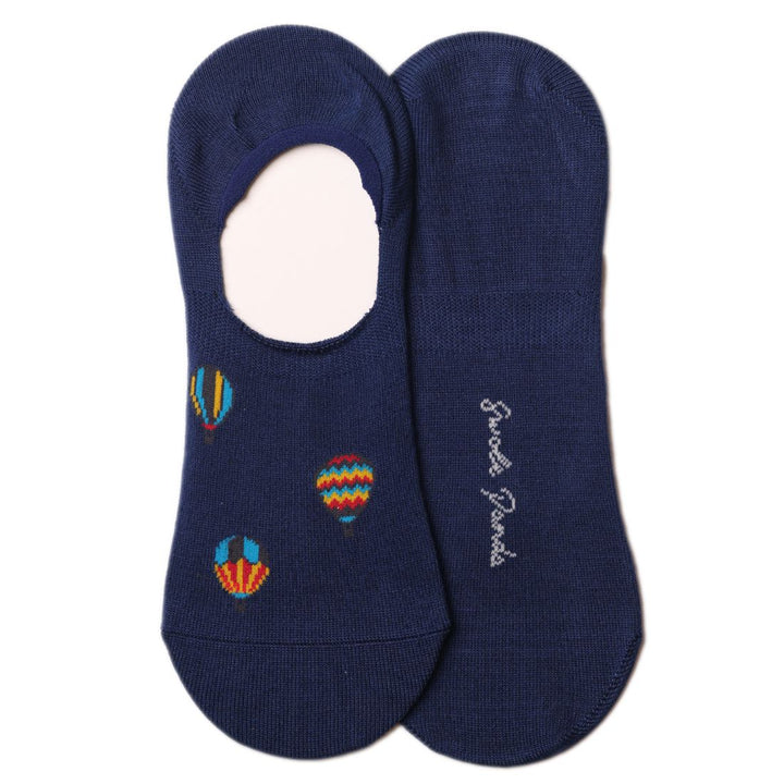 Hot Air Balloon "No-Show" Bamboo Socks