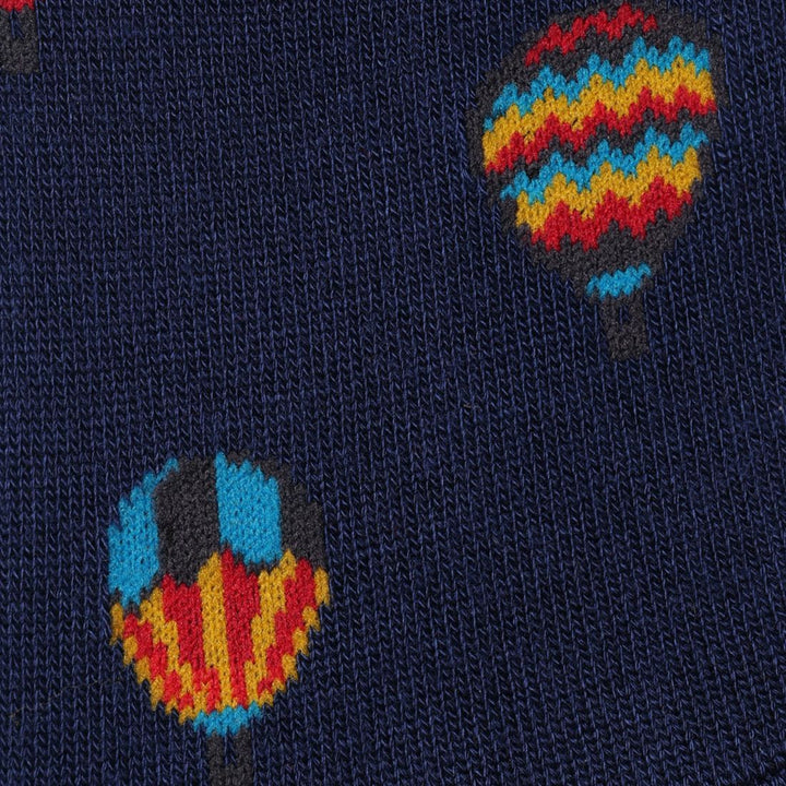 Hot Air Balloon "No-Show" Bamboo Socks